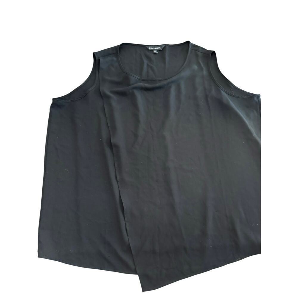 Ming Wang Top Sleeveless Black Size 2X